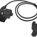 HELETUL U94 Ptt Two Way Radio Headset Adapter Compatible for Motorola XTS2500 XTS5000 HT1000 Walkie Talkie(Black,Civilian Wired)