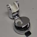 Resdenio Shower Head Holder - Strong Suction Cup No Drilling Showerhead Bracket Waterproof Handheld Shower Holder, Adjustable Wand Holder for RV, Kids, Bathroom (Silver)