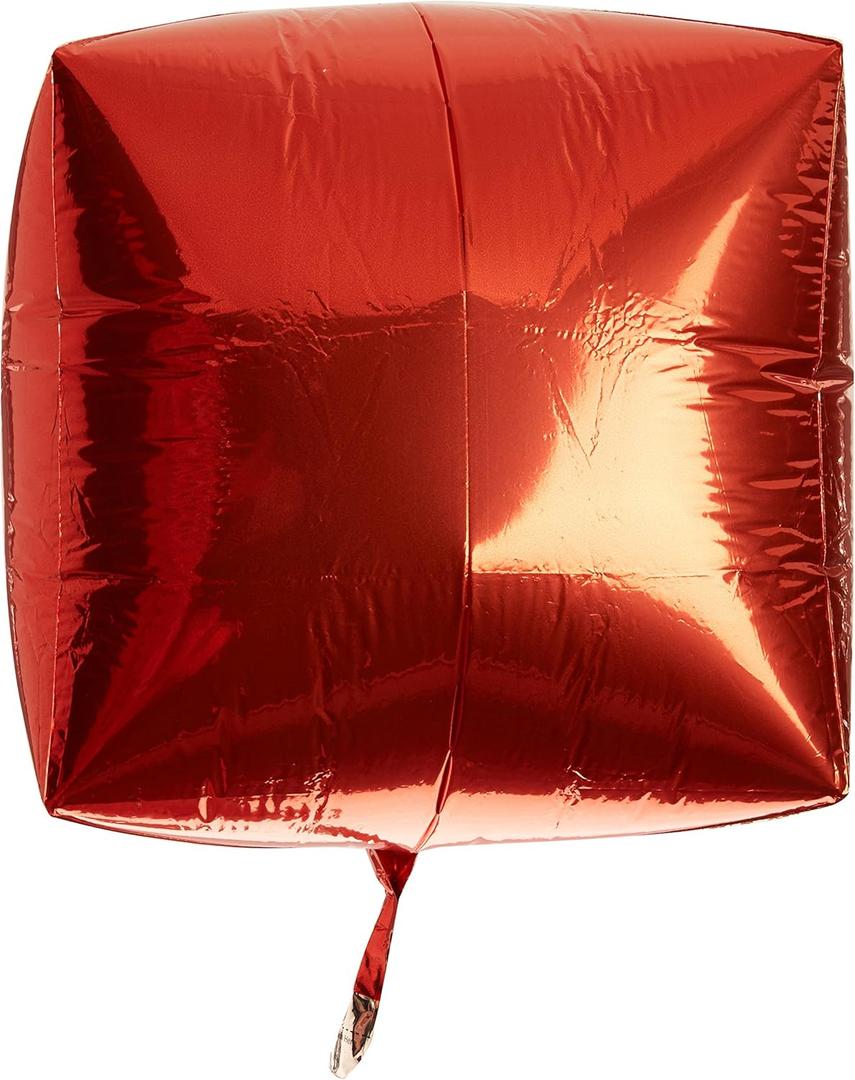 Amscan Cubez Orange Foil Cube Balloon 15" for General Celebration