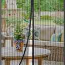 Magnetic Screen Door Mesh, Fit Door 65 x 96 inch, Black Actual Net Screen Size Include Edges 67" x 98" for Patio, Sliding Door, Keeps Bugs Out, Fresh Air Flow, Self Closing
