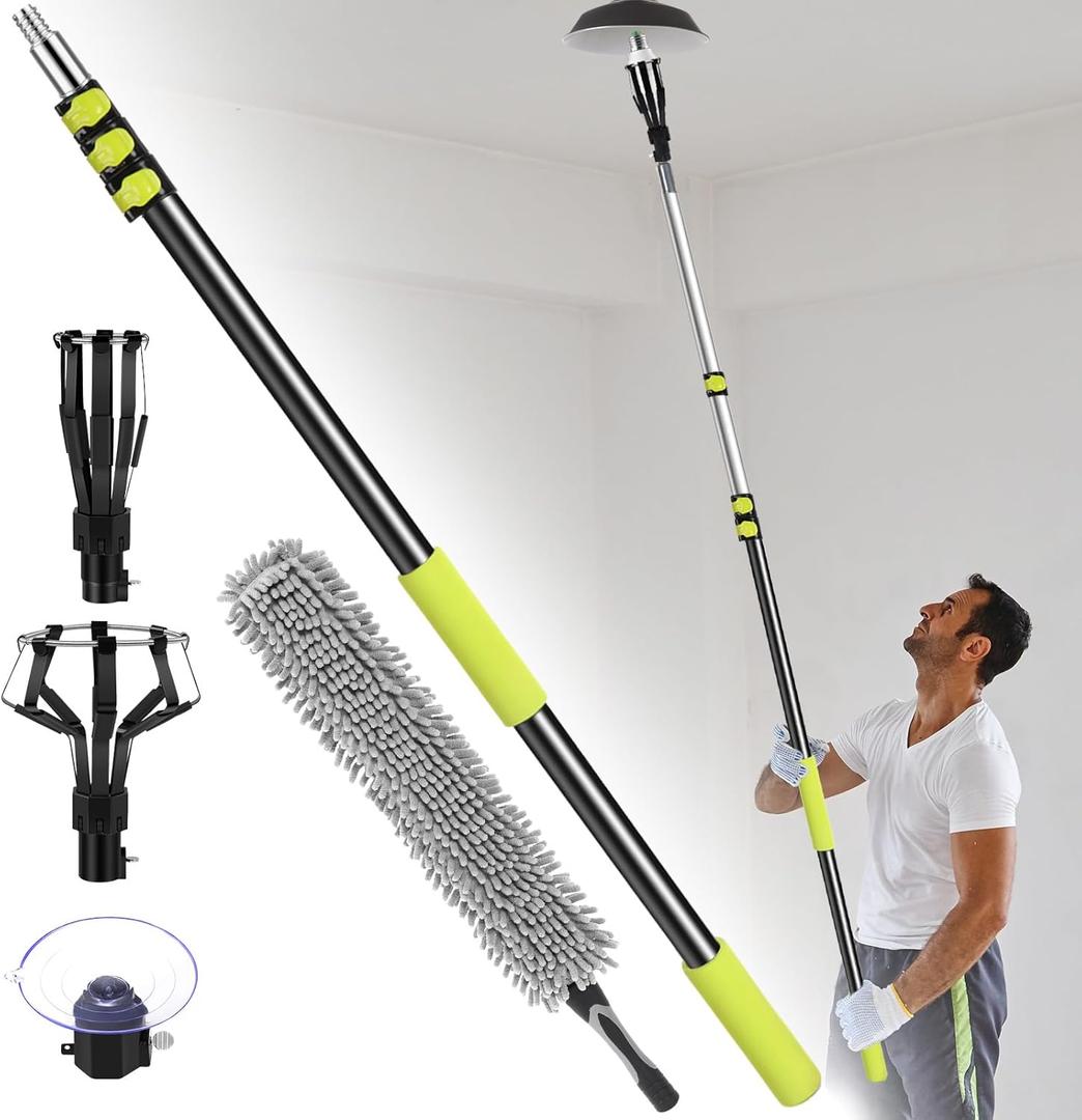 24FT Telescopic Light Bulb Changer for High Ceilings,Aluminum alloy lightweight lightbulb changer for high ceilings,High ceiling light bulb changer with pole for high ceilings and embedded lights