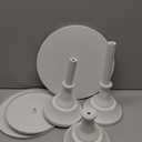 HBlife 3-PCS White Cake Stand Set (8"/10"/12" Plate) for 6-10 Inch Cakes, Perfect Dessert Table Display Set, Cupcake&Cake Stands for Party, Wedding, Birthday, Baby Shower, Anniversary (Metal), White