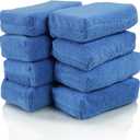 Chemical Guys Premium Grade Microfiber Applicator Pads - Ultra-Soft Foam Core, Safe for Sealants, Tire Dressings, Interior and Exterior Detailing, Car, Truck, SUV, RV, Motorcyle Care, 8 Pack