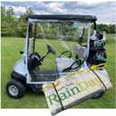 Keyfit Tools RainDay Golf Cart Rain Cover Side Panel Door Shield ~ Fast Easy On & Off ~ Portable Storable for Use On Golf Carts Fold Away Roll Up Driver Or Passenger Side Rain Wind Blocker Curtain