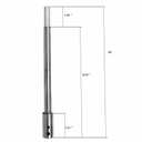 10" Forstner Drill Bit Extension Kit, 3/8" Round Shank Extension Rod, Adds 8.74" Drilling Depth for Woodworking Furniture & Wood Drilling