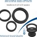 4PCS Speaker Foam Rings Kit,3-Size 6" 6.5" 6.75" Speaker Gasket for Enhanced Bass & Noise Reduction,Self-Adhesive Car Audio Foam Rings Car Accessories for Most Vehicles