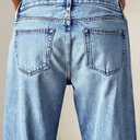 Flamingals Women's Mid Waist Baggy Straight Leg Jeans Casual Wide Leg Denim Pants Light Blue XL (XL)