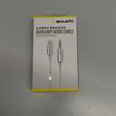 Acoustix™ 3.5mm to Apple Lightning Braided Auxillary Cable - White, 6ft