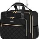 Ytonet Rolling Laptop Bag Women, Rolling Briefcase for Women, 17.3 Inch Laptop Bag with Wheels Rolling Computer Bag Laptop Case for Work Travel College Business Wife Mom Teacher, Black