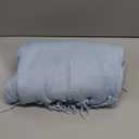 Homiest Decorative Knitted Throw Blanket with Fringe Soft & Cozy Tassel Blanket for Couch Sofa Bed (Baby Blue,50x60)