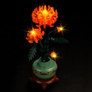 Upgraded Led Light Kit Compatible with Lego Icons Chrysanthemum Building Set, Lights Decoration Compatible with Lego 10368 (Model Not Included)