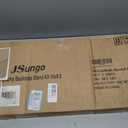 Square Backdrop Stand 6.5x10ft, Heavy-Duty Pipe Drape with Flat Metal Base, 10x6.5 ft