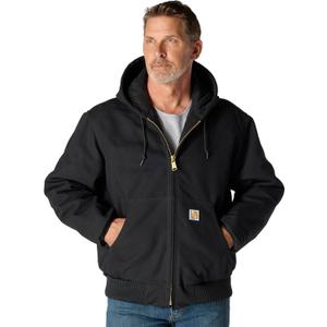 Carhartt Men's Iconic J140 Firm Duck Active Jac (4X-Large, Black)