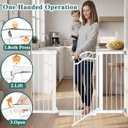Fairy Baby 65.4"-68.1" Extra Wide Press Mounted Baby Gate Indoor for Kids Or Pets Walk Thru No Drill Long Dog Gates for The House Doorway Child Safety Gate