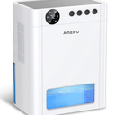 Dehumidifier, AMEIFU 1100 Sq. Ft Dehumidifier for Basement with 135 OZ Water Tank, Quiet Dehumidifier for Bathroom Bedroom Home Room RV Closet with Auto Shut Off 7 Colors LED Light