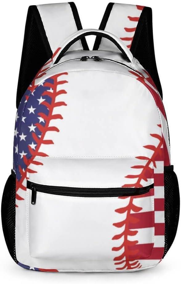 Baseball Backpack for Kids Girls Boys School, 16 Inches Cool Sports Bookbag for School