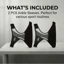 2PCS Ankle Brace Compression Support Stabilizer Lace-Up Sports Basketball nkle Stabilizer with Straps Men Women Adjustable Foot Ankle Orthopedic Compression Sleeve for Plantar Fasciitis Relief,Tendonitis,Sprained