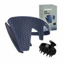 Men's Side Hair Flattener with Scalp Massager - Patented 3-Minute Down Perm Presser with Color-Changing Heat Indicator Technology and Ventilated Design for Fast/Easy Grooming