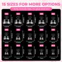 UNA GELLA Toe Nail Tips Squavol 510 Pcs - Soft Gel Toe Tips Acrylic Nails, Square Round Half-Cover Nail Forms for Toe Nail Extension, Flexible Pre-filed False Toe Nails for Home DIY & Salon,15 Sizes