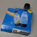 sodastream 0.5L Twin Pack Dishwasher Safe Slim Bottle (Black)