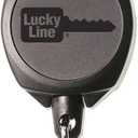 Lucky Line Key-Bak Sidekick Retractable Clip On Badge Holder (43461), Black