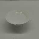 Lallisa 8 Inch Porcelain Wedding Cake Stand for Party White Porcelain Cake Plate Christmas Round Dessert Stand for Baby Shower Birthday Home Decoration