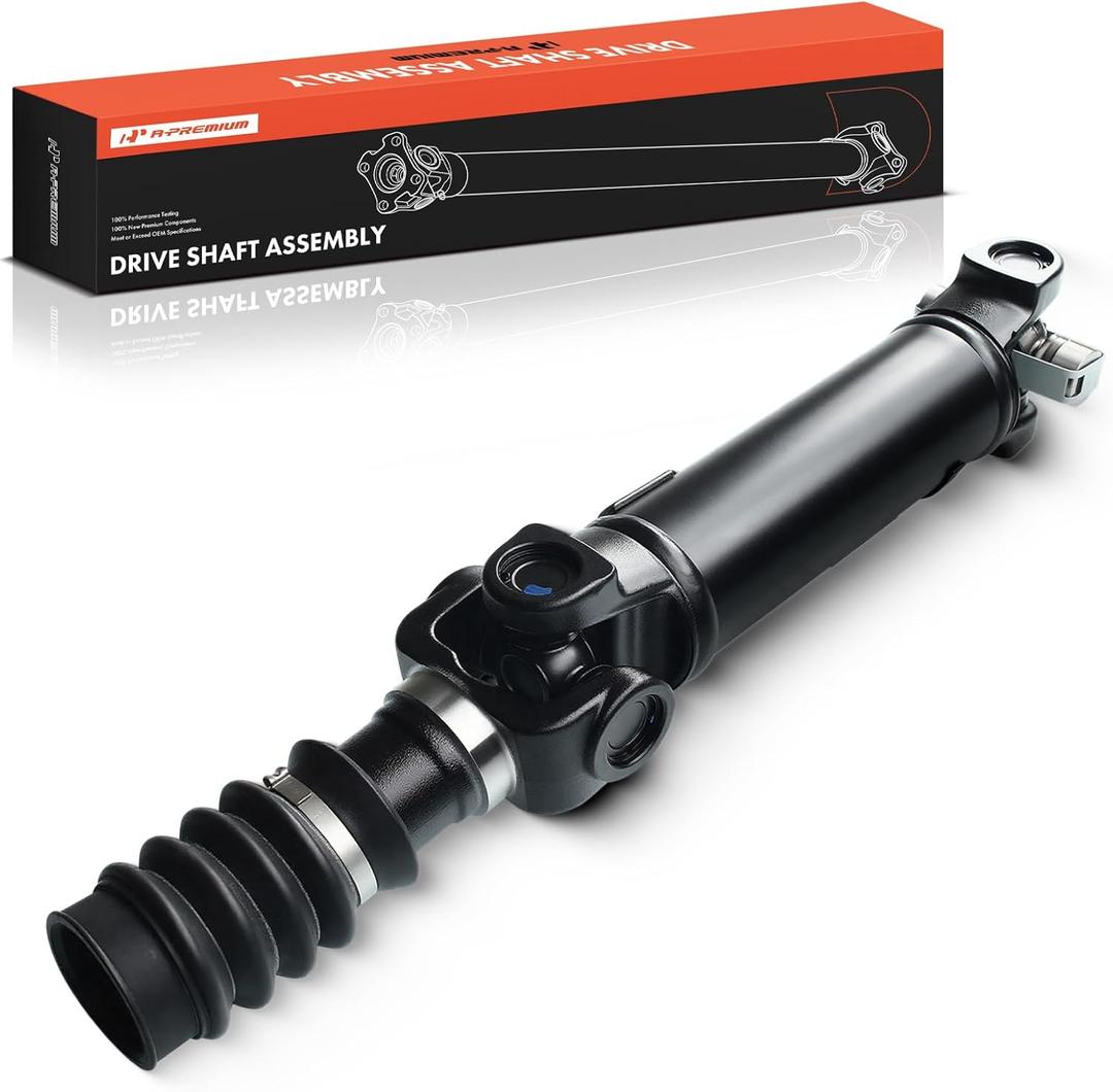 A-Premium 17.56" Rear Complete Drive Shaft Prop Shaft Driveshaft Assembly [4WD, L6 4.0L] Compatible with Jeep Wrangler 1997-2002 Manual, 2003-2006 Dana M35, Sport Utility, Replace# 52098784AC