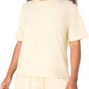 Hanes Women's Pajamas Set, Comfywear Pajamas for Women Set, Originals SupertSoft Loungewear, T-Shirt & Sleep Shorts L