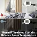 BGment Beige Blackout Curtains for Living Room, Long Room Darkening Curtains for Bedroom 95 Inch Length 2 Panels Set, Thermal Insulated Soundproof Energy Saving Rod Pocket Curtains, 52 Inch Wide