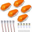 LED Cab Roof Marker Lights, for 1973-1997 Ford F150 F250 F350 F450 F550 F-Series Super Duty Trucks, 5PCS, Amber Lens, Waterproof, Shockproof, Front Upper Position