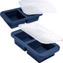 Souper Cubes 2 Cup Silicone Freezer Molds with Lids  Soup Cubes for Freezing Lasagna, Leftovers, Soups, Sauces, Casseroles, Meal Prep Meals and More  Blueberry 2-Pack