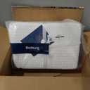 Bedsure Gentlesoft 100% Cotton Blanket King Size for Bed - Cooling Breathable and Soft for Spring Summer, Thick Cozy Waffle Weave Blanket Gifts for Women, White, 104x90 inches