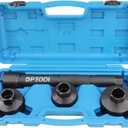 DPTOOL Inner Tie Rod End Removal Tool Kit, Axial Steering Ball Joint Puller Remove Install, 30-35mm 35-40mm 40-45mm 1/2" Drive Inner Rod Steering Rack Knuckle Tool for Car Track