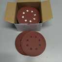 Aiyard 5-Inch 8-Hole Hook and Loop Sanding Discs, 600/800/1000/1200/1500/2000 Fine Grits Sandpaper for Random Orbit Sander, 60-Pack