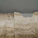 OLANLY Bathroom Rug Set 2 Piece, Soft Absorbent Microfiber Bath Mats and U-Shaped Contour Toilet Rug, Non-Slip, Machine Wash Dry, Plush Shaggy Bath Mats for Bathroom (24"x16"+24"x20", beige)