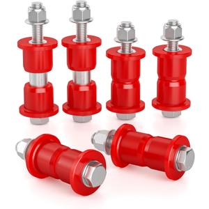 HOWBOW Ezgo RXV Suspension Bushing Kit include Hardware, Front A-Arm Polyurethane Bushings and Sleeves for 2008+ EZGO RXV Golf Cart Gas & Electric-Replaces OE#608086 601340 602085 601754 602415 600525