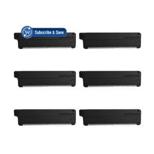 Bakblade 2.0 Refill Cartridges Bundle, Back Hair & Body Shaver Replacement Cartridges, Extra-Wide Wet Dry & Disposable Razor Blades (6 Blades) (6 Count (Pack of 1))