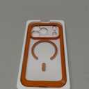 Miracase Magnetic for iPhone 17 Pro Case 6.3" [Compatible with MagSafe] Full-Body Phone Case with Built-in Glass Screen Protector & Camera Control,Drop Proof iPhone 17 Pro Cover, Orange