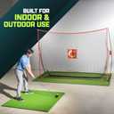 GoSports Golf Practice Hitting Net - Choose Between Huge 10 x 7 ft or 7 x 7 ft Nets - Personal Driving Range for Indoor or Outdoor Use - Designed by Golfers for Golfers