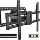 IWORKBOARD Full Motion 75 85 86 90 97'' TV Wall Mount Bracket, Loads 150 lbs Heavy Duty TV Mount, Swivel Tilt Extension Level, Complete Metal Bars & Wall Plate, up to 600x400mm VESA & 24'' Wood Studs