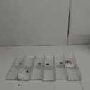 Upsimples 6 Pack Acrylic Shelves for Wall Storage, 15" x 4 Floating Bookshelves for Kids, Display Shelf Organizer for Bathroom, Bedroom, Living Room, Kitchen, Room Decor, Clear