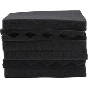 Acoustic Foam Panels, 10 X 10 X 1 Inches, Sound Proof, High Density, Fire Resistant, Polyurethane Foam, Ideal for Recording Studios, Offices, Home Theaters