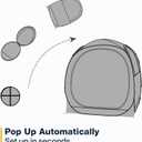 EighteenTek Pop Up Weather Pod, Sport Pod with Attached Floor, 360 Clear View, UPF 50+ UV Protection, Waterproof All-Weather Instant Shelter for 1-4 Person, Sports Camping Fishing Tailgating, 70"L x 70"W x 63"H