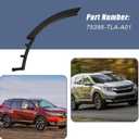 XQSMWF Left Rear Side Door Wheel Molding Trim Compatible with Honda CR-V 2017-2022, Replace 75395-TLA-A01 75395TLAA01 HO1790108 Driver Rear Wheel Arch Flare Trim Molding