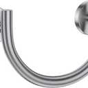 TNOMS Brushed Nickel Smiley Face Towel Ring Bathroom Hand Towel Holder Stainless Steel Wall-Mounted Bathroom Hardware Accessories Towel Rack
