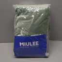 MIULEE Sage Green Velvet Curtains 90 Inches Long 2 Panels Set for Bedroom, Pinch Pleat Back Tab Luxury Thermal Insulated Living Room Darkening Drapes Pleated Blackout Window Curtains with Hooks