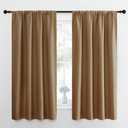 NICETOWN RV Blackout Curtains for Camper Windows, Gold Brown, 29" Wide by 50" Long, 2 PCs, Short Blackout Curtains & Drapes, Thermal Insulated Blackout Curtain Panels for Kids Room, Play Room