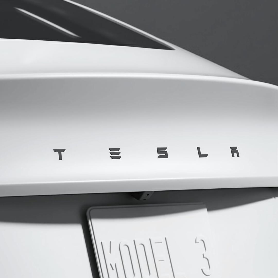 Black Emblem Cover Kit for Model 3 Highland 2024 2025 Matte Black Knight Style Front T Logo & Rear Letters Overlay Stickers, Injection-Molded Plastic Full Cover Accessories (Matte Black)