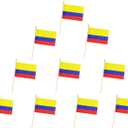 10 Pack Colombia Flags -CO Handheld Flag- 5x8 in,Colombians Mini Flag. Suitable For Party Decorations, Store Displays, Bar Decorations And National Day Parades.
