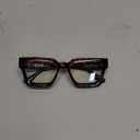 livho Oversized Eyewear Frame for Woman and Men - Rectangle Fashion Glasses for Computer, Chic Preppy Frame (*Coco Tortoise)